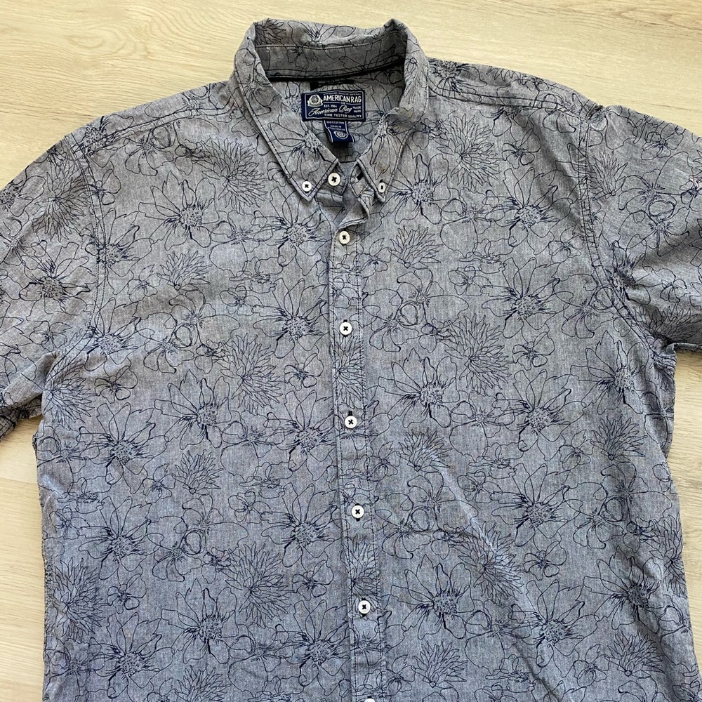 American Rag Flowers Button Up Shirt